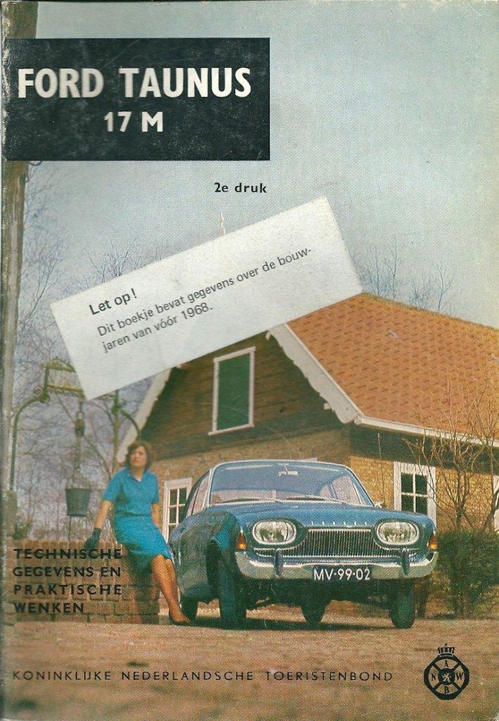 Ford Taunus 17M  ANWB Technische Handleiding / vraagbaak, Ophalen of Verzenden