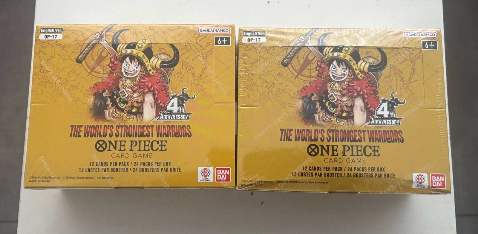 One Piece Card Game OP-17 Boosterbox - The World's Strongest, Ophalen of Verzenden, Nieuw, Boosterbox