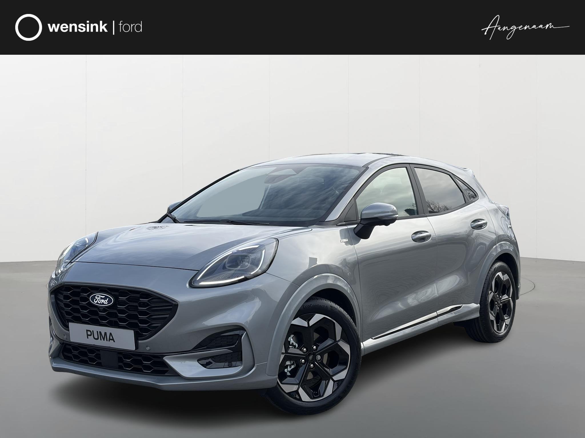 Ford Puma 1.0 EcoBoost Hybrid ST-Line X Private Lease Voorra, Auto's, 125 pk, Puma, Euro 6, Leder en Stof