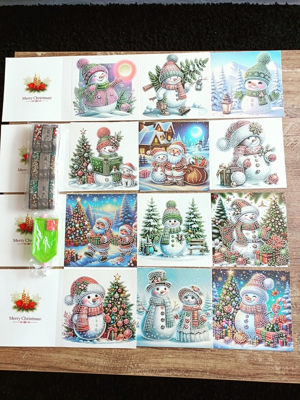 Mooie daimond painting kaarten kerst om zelf te maken, Hobby en Vrije tijd, Kaarten | Zelf maken, Ophalen of Verzenden, Nieuw
