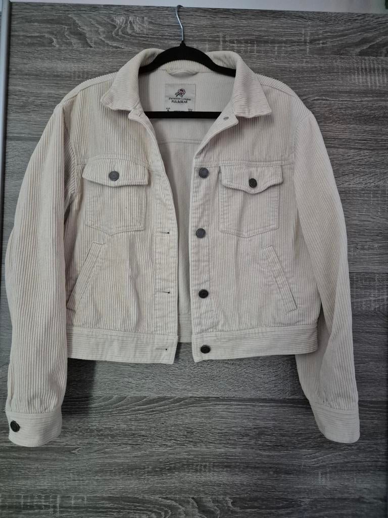 Pull&Bear Pacific Republic Corduroy Jas Maat S, Pull&Bear, Beige, Ophalen of Verzenden, Zo goed als nieuw