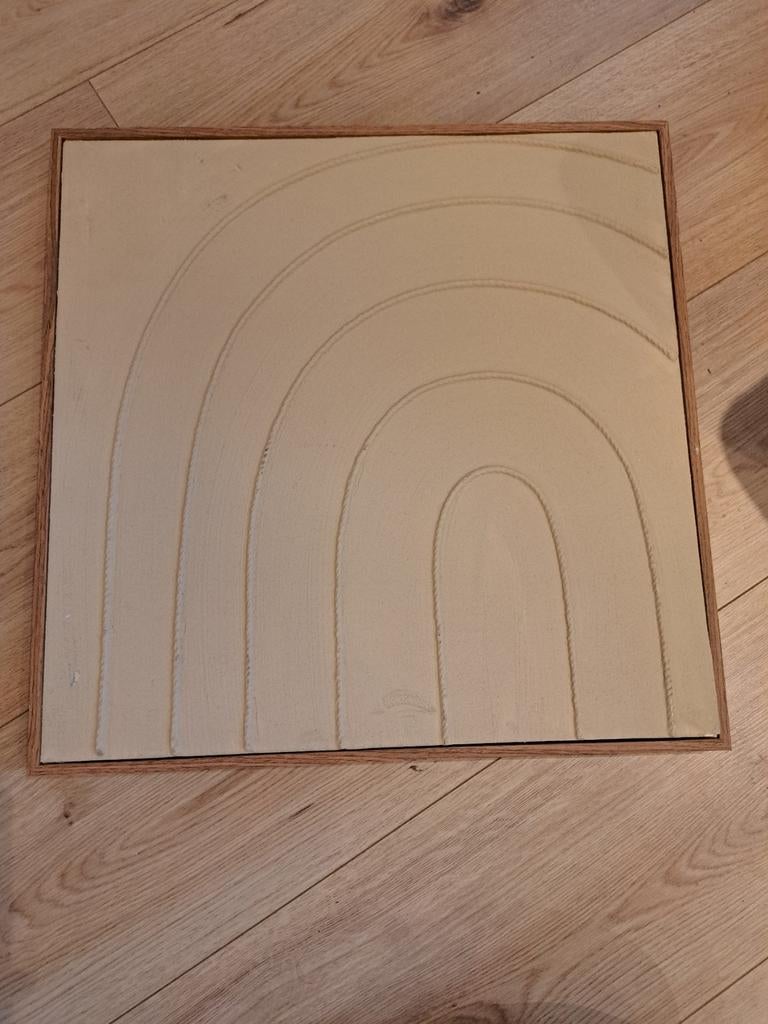 Zwarte klok en 2 schilderijen voor rustig interieur, Huis en Inrichting, Woonaccessoires | Schilderijen, Tekeningen en Foto's