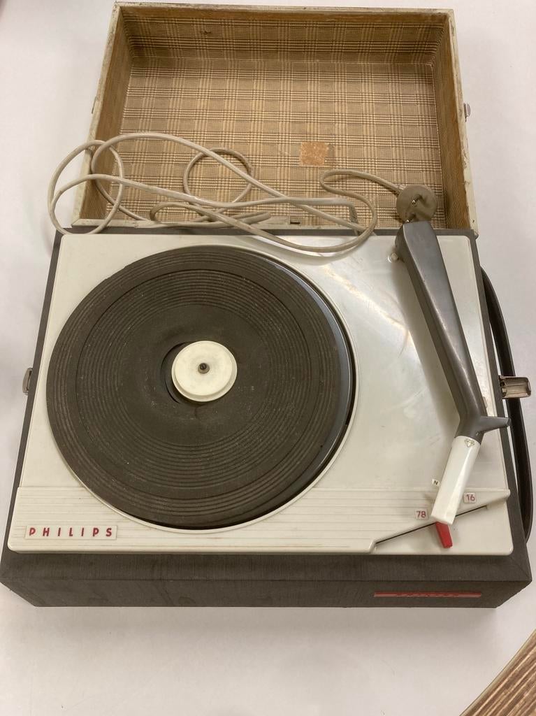 Philips AG 2556 platenspeler, gammofoon, pickup, Ophalen of Verzenden, Gebruikt