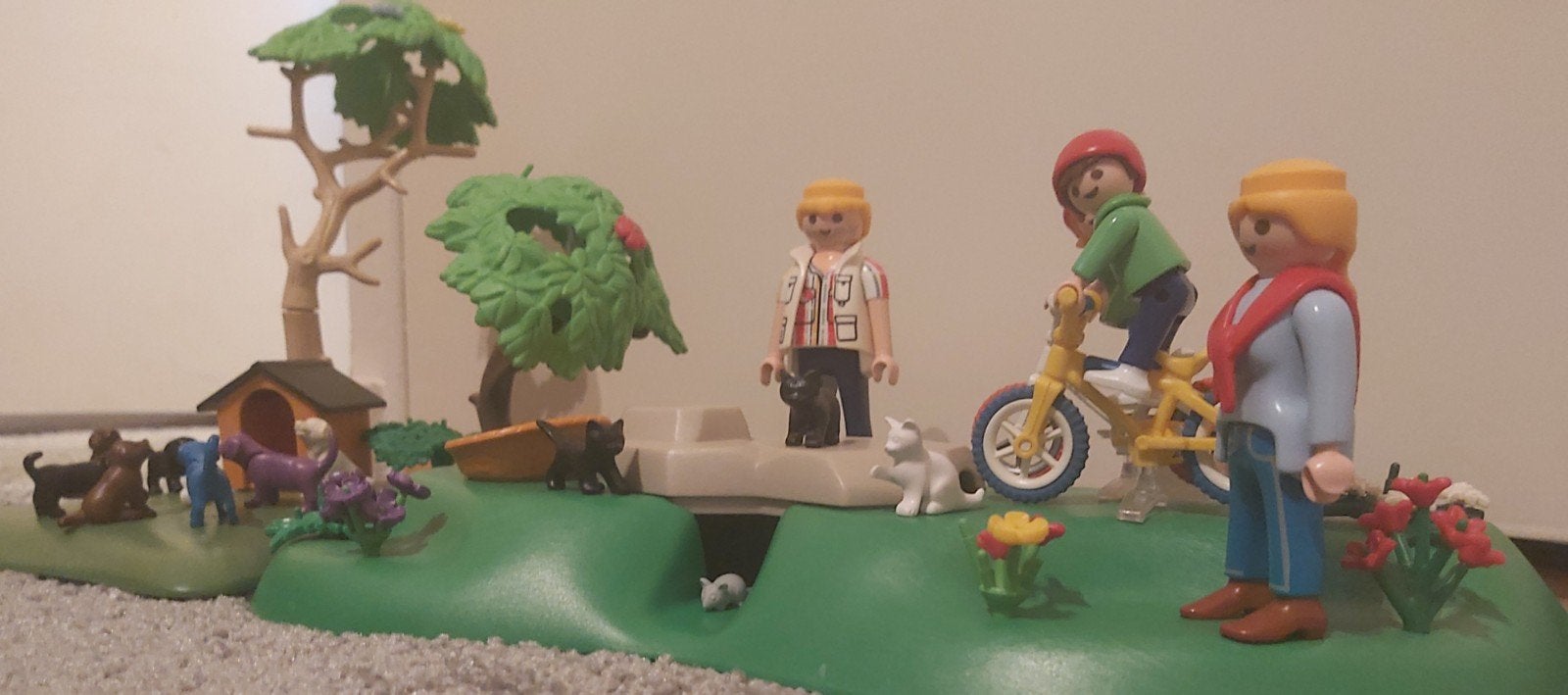 Playmobil set familie pret, honden en poezen paradijs, Gebruikt, Complete set, Ophalen of Verzenden, City life