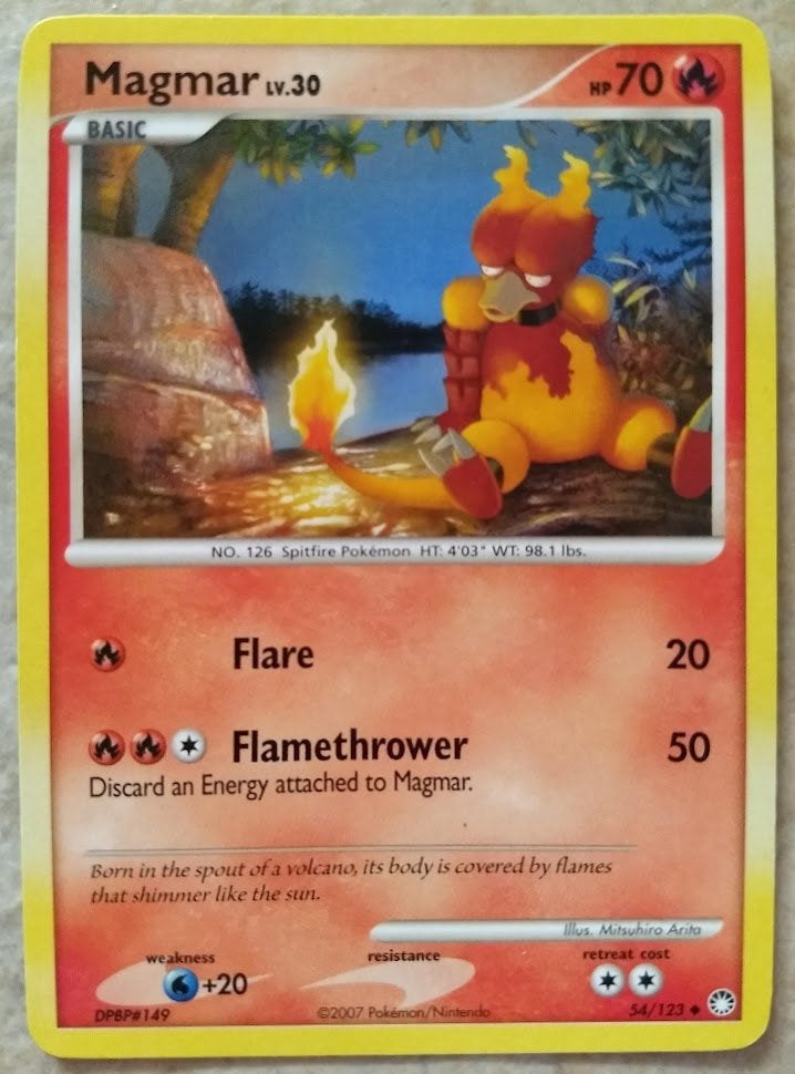Magmar, Ophalen of Verzenden, Gebruikt, Losse kaart