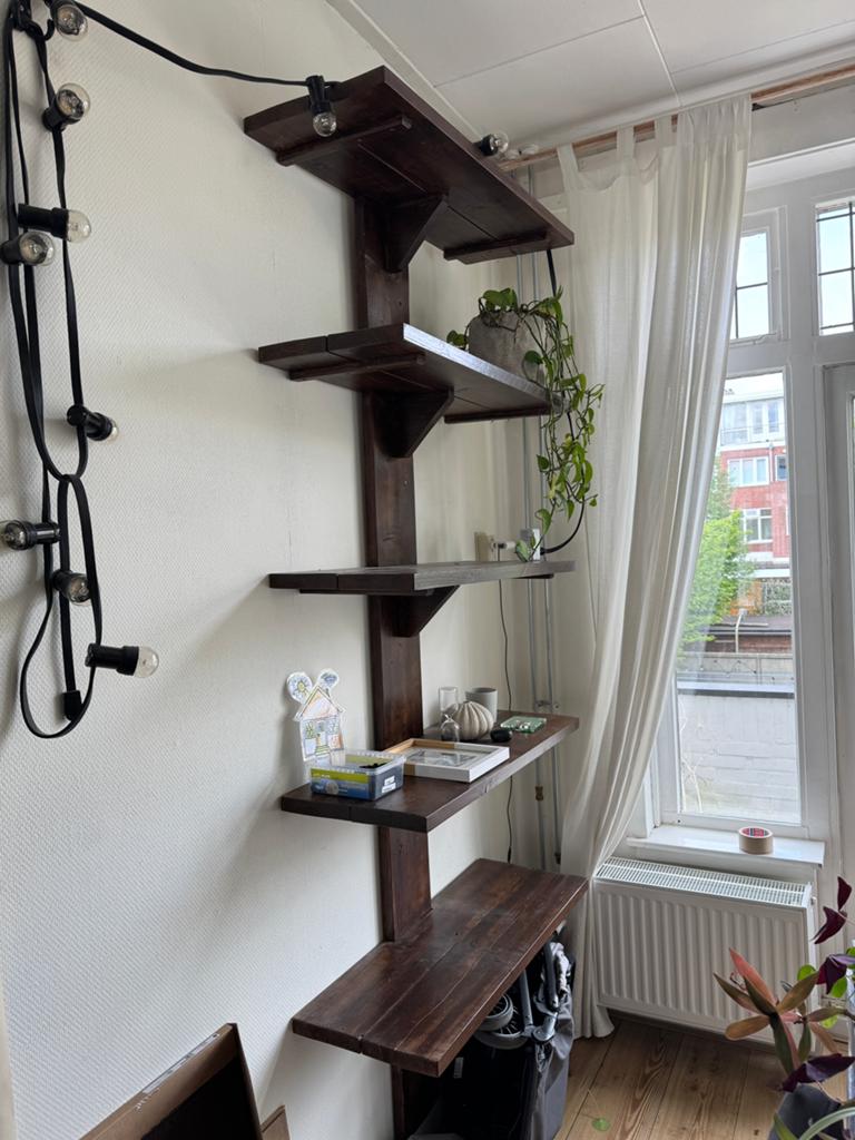 Houten wandplanken / wandkast, Dieren en Toebehoren, Ophalen, Zo goed als nieuw, Krabpaal