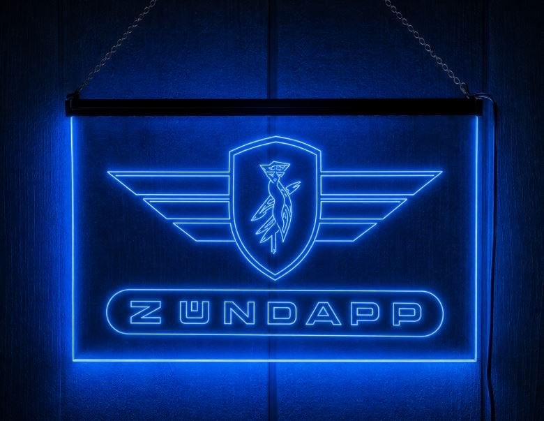 Led bord Zundapp, Ophalen of Verzenden, Nieuw, Lichtbak of (neon) lamp