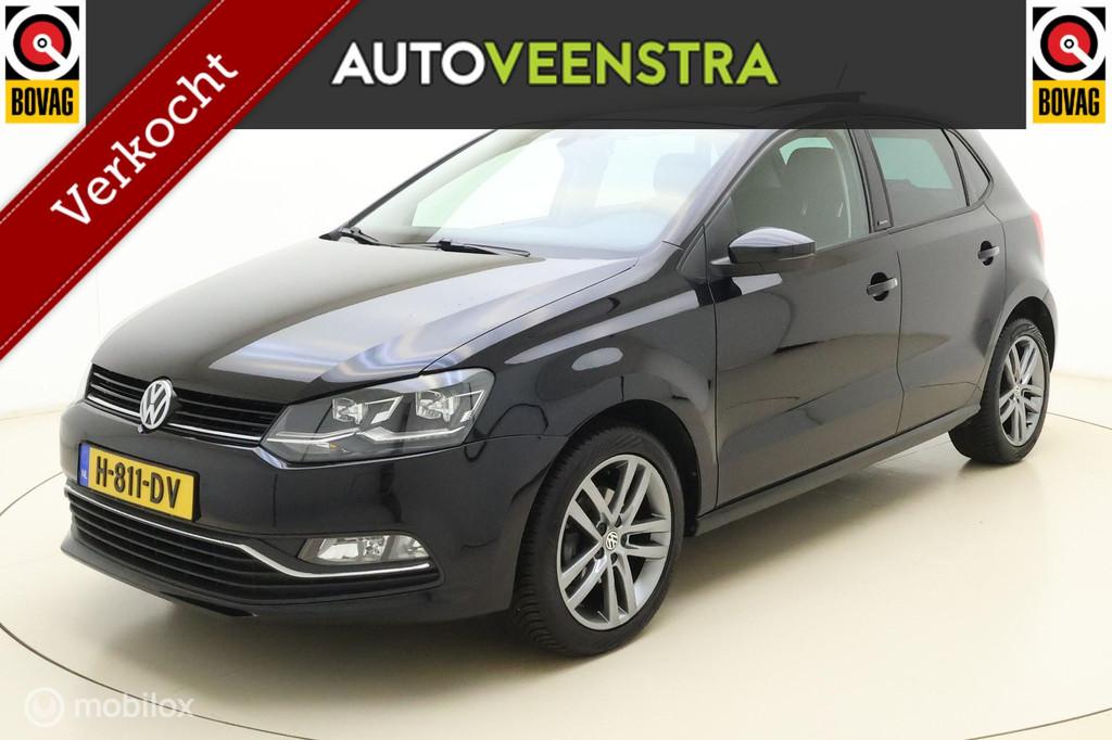 Volkswagen Polo 1.2 TSI Highline DSG|LUXE|PANO|STOELVERW|LED, 4 cilinders, Met garantie (alle), 1039 kg, Leder en Stof