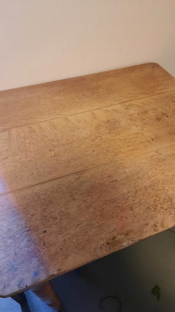Antiek grenen eettafel, Ophalen