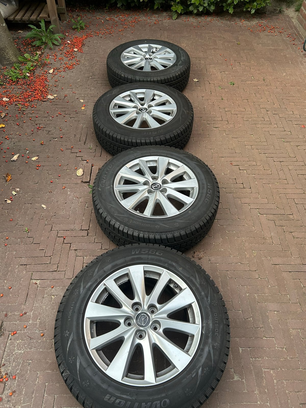 Winterwielen set Mazda CX5, Auto-onderdelen, Ophalen, Gebruikt, Banden en Velgen, 17 inch