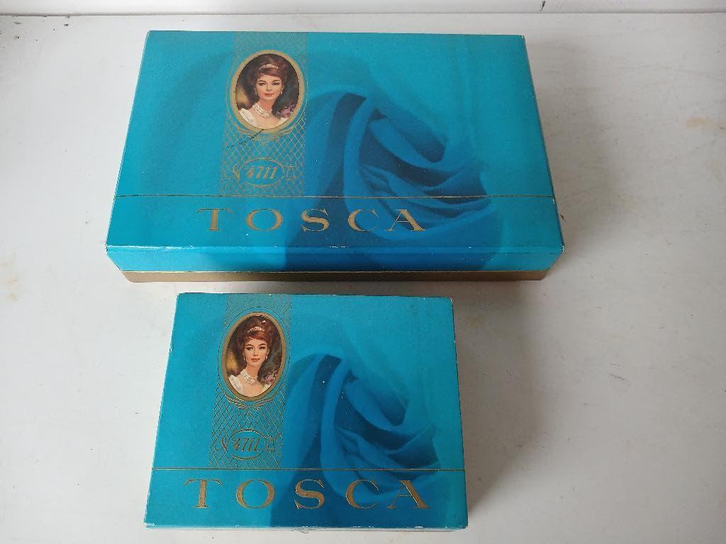 2 VINTAGE geschenkdozen Tosca 4711 zeep en eau de cologne, Verzenden, Nieuw, Parfumfles, Gevuld