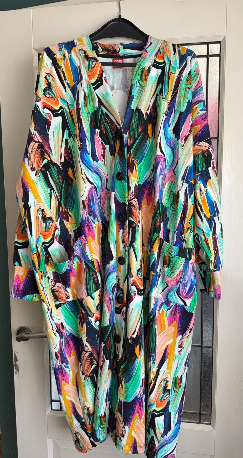 House of Lovaeij - leuk Kleurrijk Lang Vest Maat 3XL (54/56), Verzenden, Nieuw, Trui of Vest
