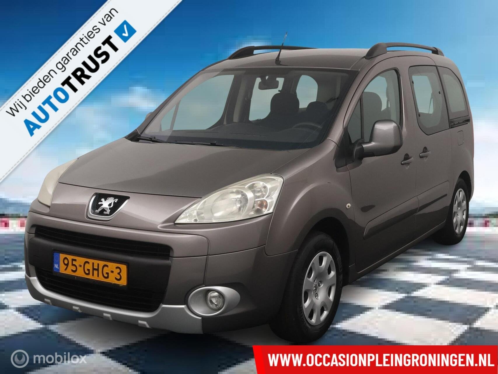 Peugeot Partner Tepee 1.6 XT Executive, Auto's, Peugeot, Voorwielaandrijving, Stof, Zwart, 4 cilinders