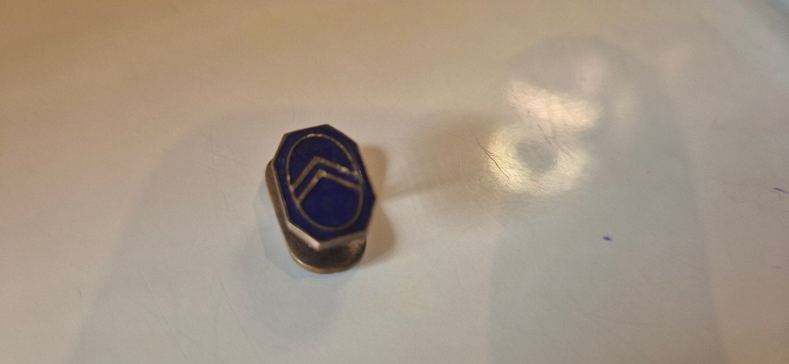 Vintage emaille  Citroën revers badge., Verzamelen, Ophalen of Verzenden, Gebruikt, Auto's