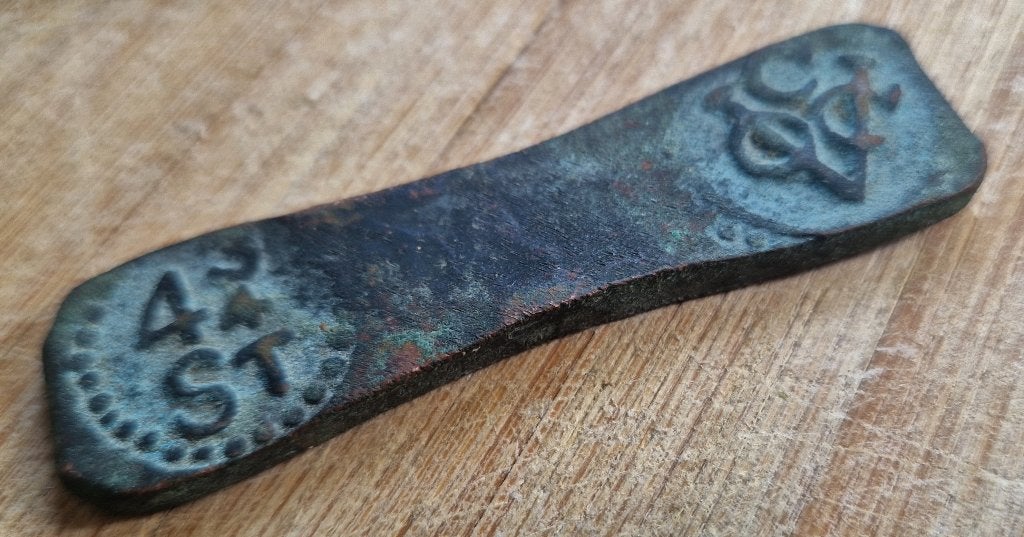 VOC bronzen 4 3/4 Stuiver munt Bonk East India Comp. Ceylon, Ophalen of Verzenden, Vóór koninkrijk, Overige waardes, Losse munt