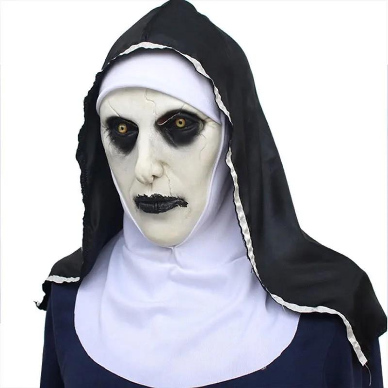 The Nun full face latex horror masker incl hoofddoek, Ophalen of Verzenden, Nieuw, Overige typen