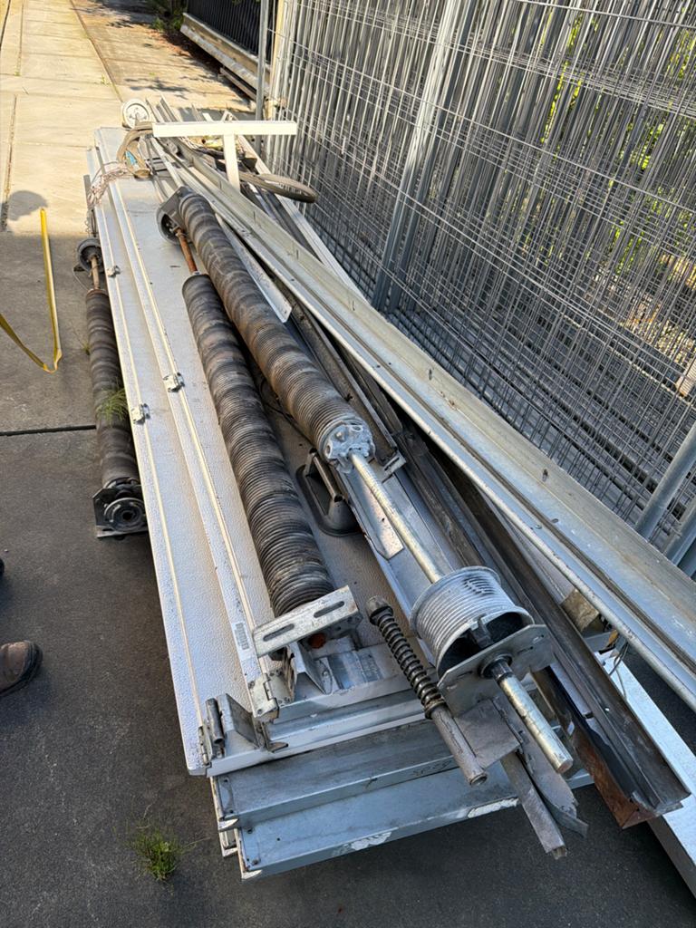 Garagepoort onderdelen - diverse maten en types, Doe-het-zelf en Verbouw, Ophalen, Gebruikt, Grijs, 200 cm of meer