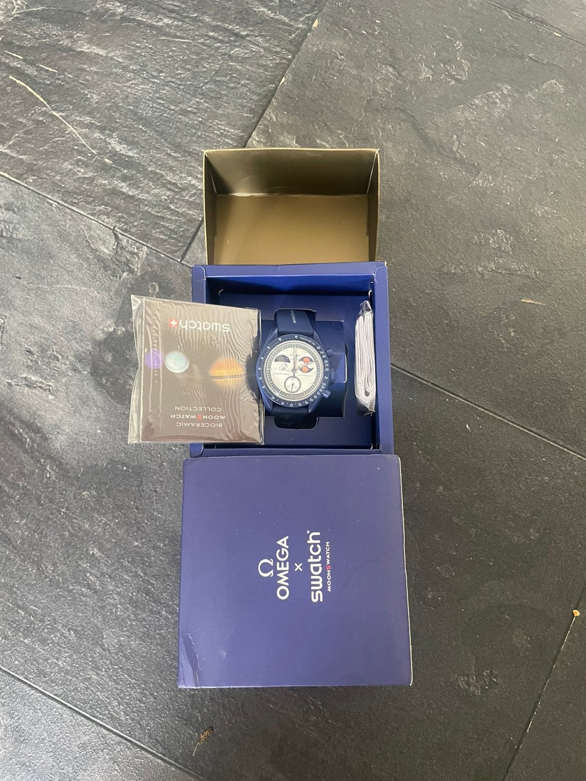 Omega x swatch, Sieraden, Tassen en Uiterlijk, Ophalen of Verzenden, Zo goed als nieuw, Polshorloge, Omega