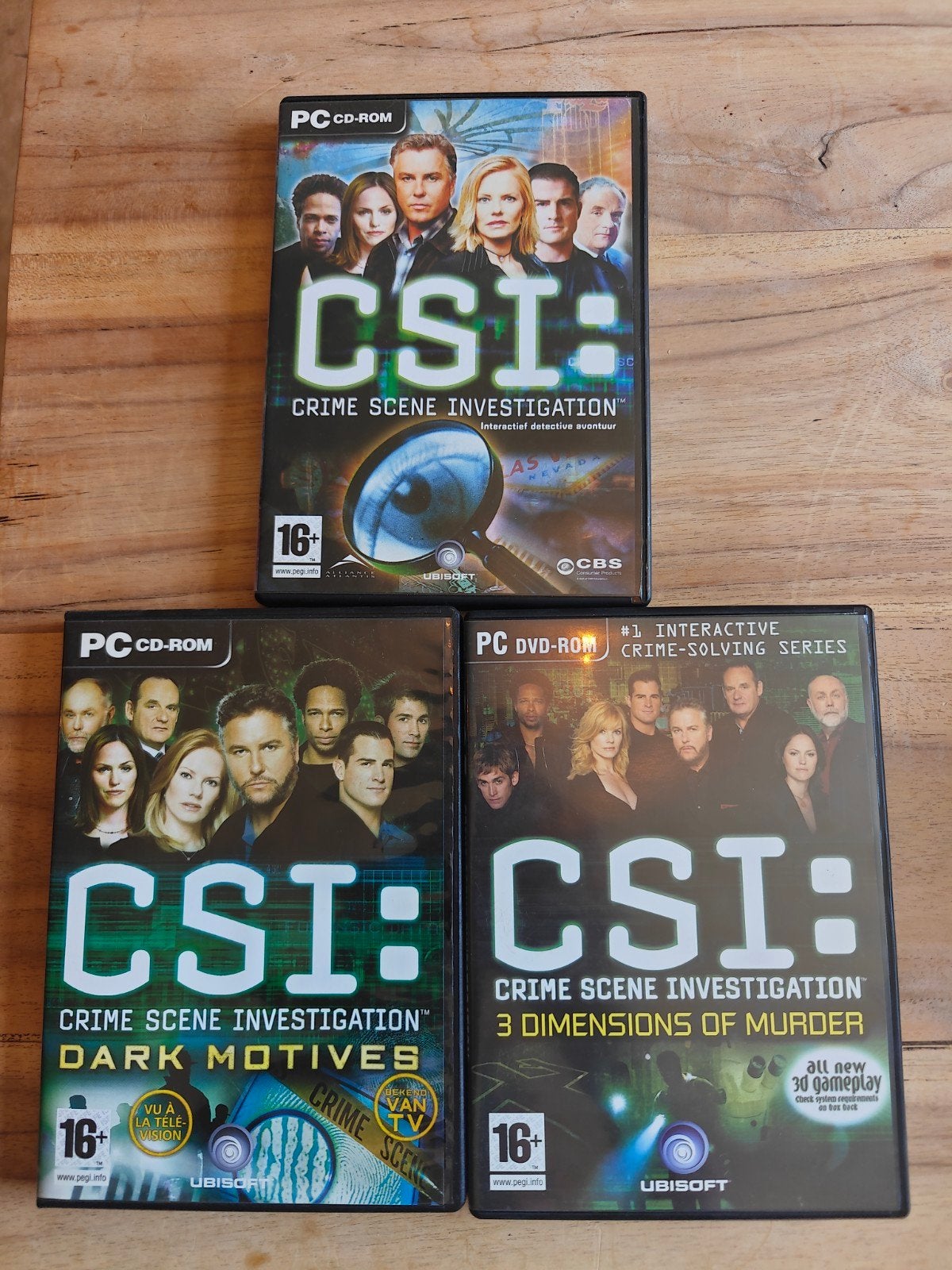 CSI PC CD-ROM Games: Crime Scene Investigation (3 stuks), Avontuur en Actie, Gebruikt, 1 speler, Ophalen of Verzenden