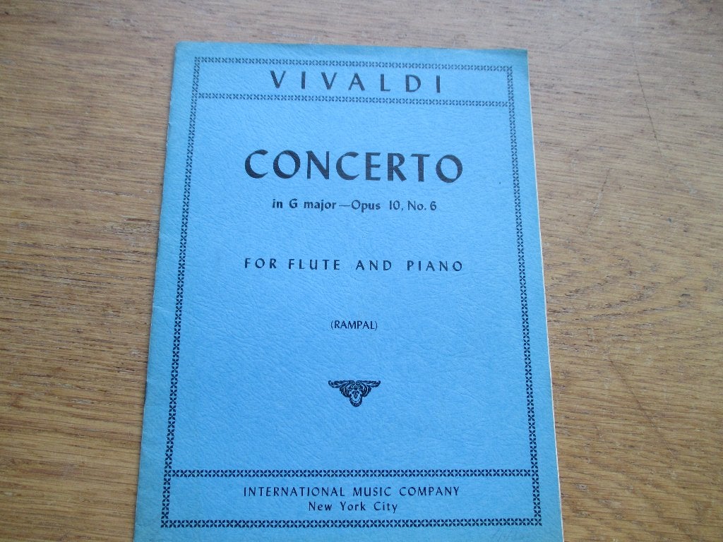 Vivaldi Concerto in G majeur - Dwarsfluit en Piano, Gebruikt, Klassiek, Piano, Ophalen of Verzenden