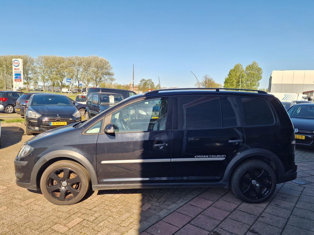 Volkswagen Touran 2.0 TDI Comfortline Grijs Kenteken - Airco, Auto's, Bestelauto's, Voorwielaandrijving, Stof, Gebruikt, Zwart