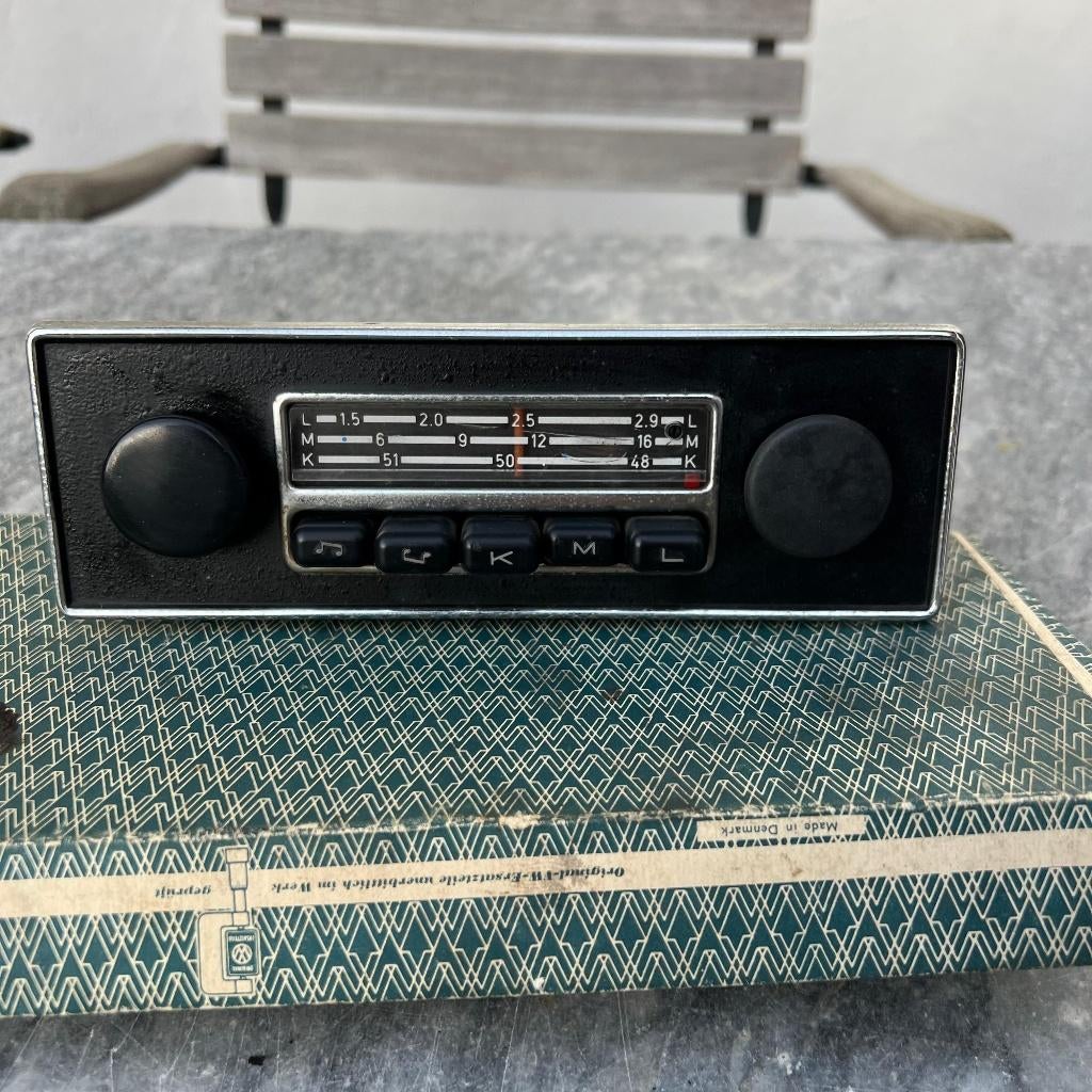 VW Blaupunkt Radio 12V Kever KG Type 3, Ophalen of Verzenden, Gebruikt