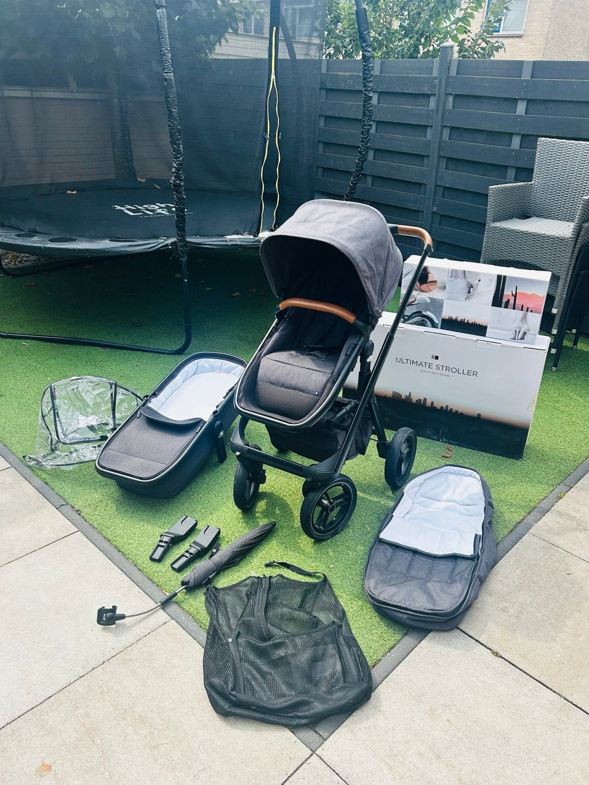 Dubatti Combiwagen met complete accessoireset, Zo goed als nieuw, Combiwagen, Met reiswieg, Ophalen