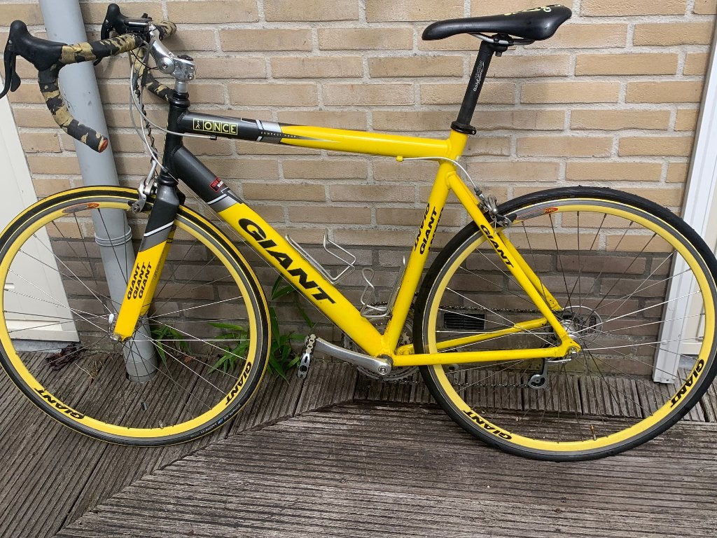 Giant racefiets type once 57 cm 27 versnellingen, Fietsen en Brommers, Fietsen | Racefietsen, Ophalen, 28 inch, Gebruikt, Aluminium