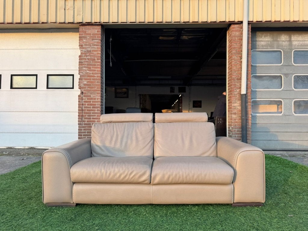 Bankstel  Made in Italia design 3 zits bank bruin  leer ZGAN, Geen, Pahest@hotmail.nl, Design, 150 tot 200 cm