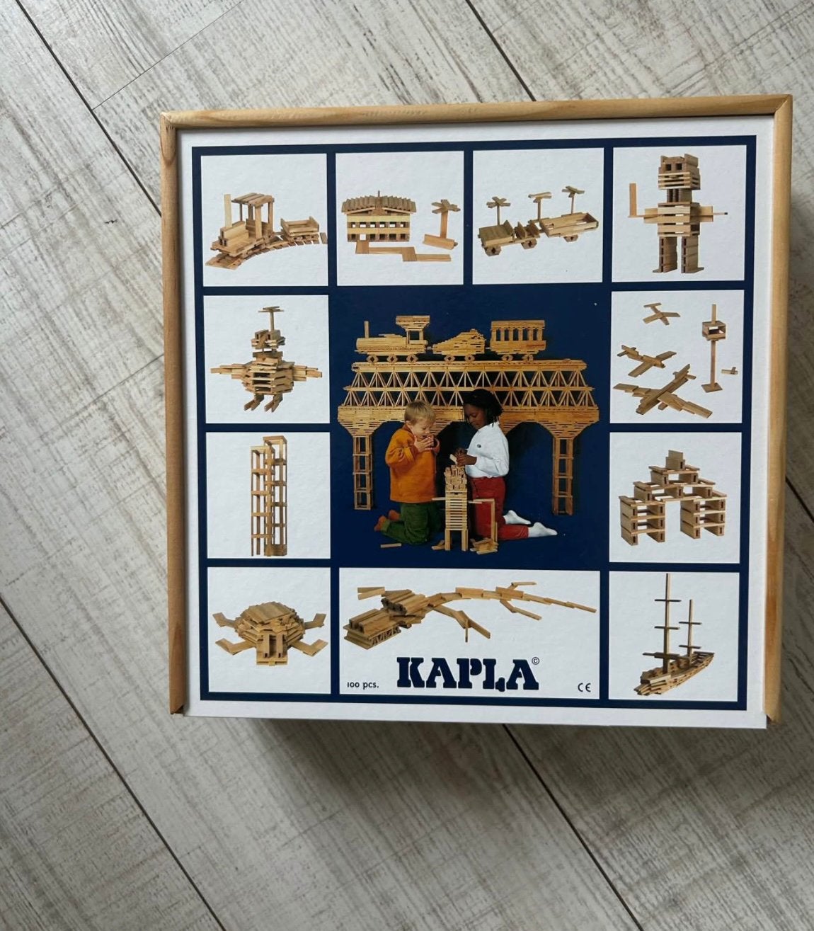 Kapla doos  met 100 blokjes, Ophalen, Zo goed als nieuw, Overige merken