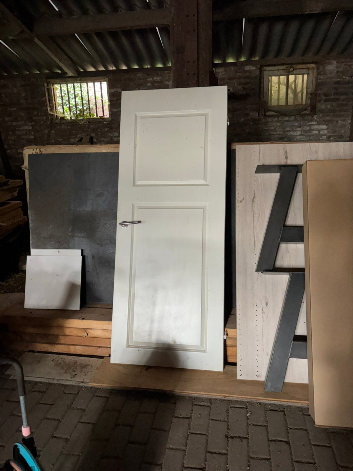 Binnendeur, Gebruikt, Binnendeur, Ophalen of Verzenden, 200 tot 215 cm