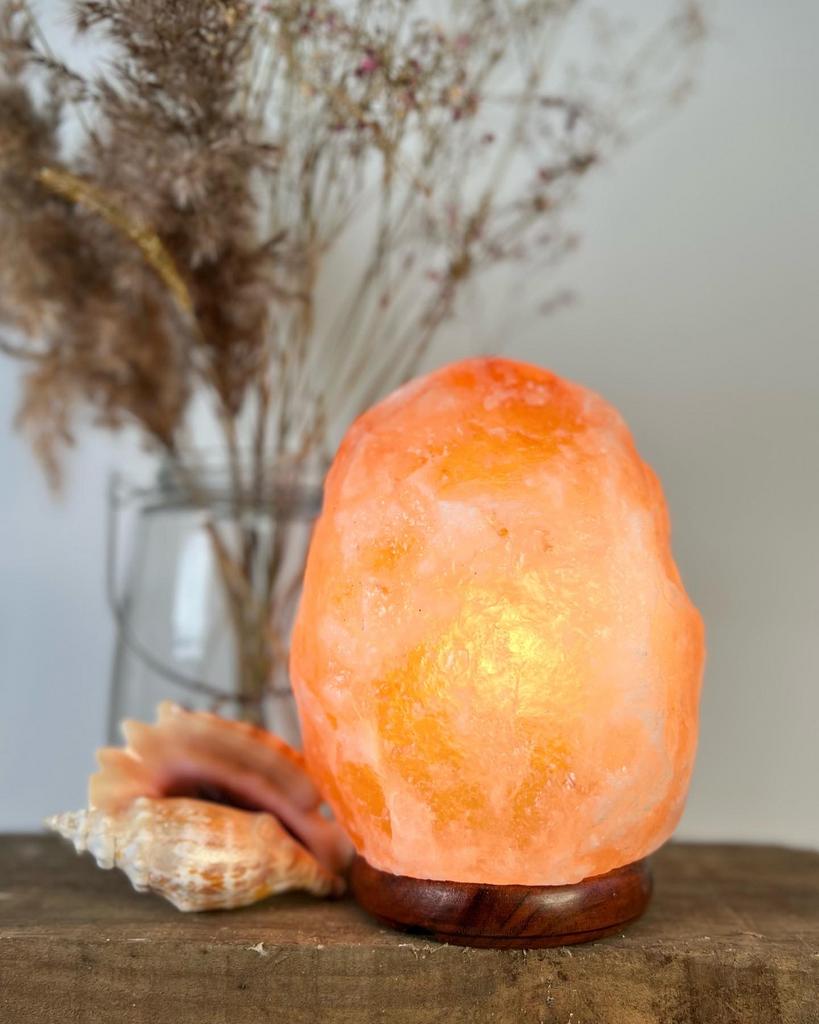 Nieuwe Himalaya zoutlamp incl snoer en lampje, Huis en Inrichting, Lampen | Tafellampen, Overige materialen, Nieuw, Ophalen of Verzenden