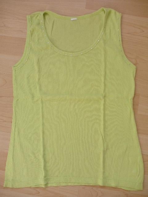 Top lime groen ribbel met strass steentjes maat XL, Kleding | Dames, Maat 46/48 (XL) of groter, Ophalen of Verzenden, Zo goed als nieuw