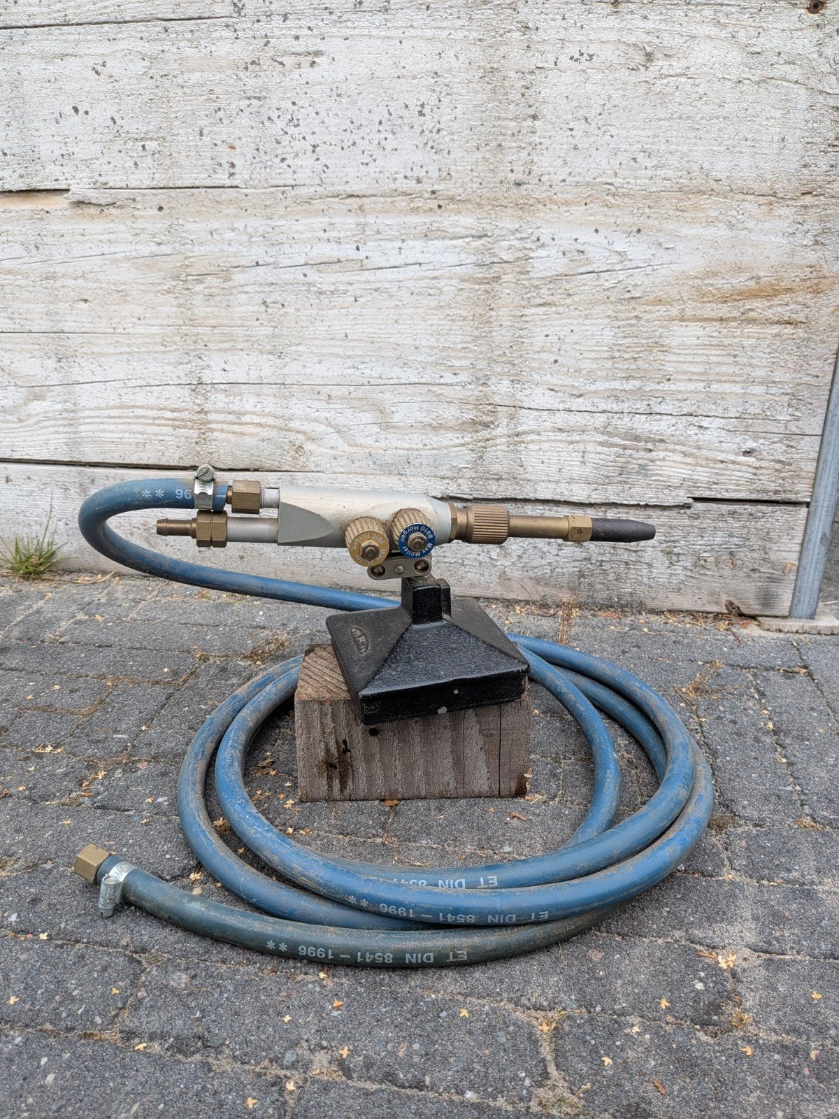 Glasblaasbrander met slang en standaard, Ophalen of Verzenden, Gebruikt, Minder dan 150 ampère, Overige typen