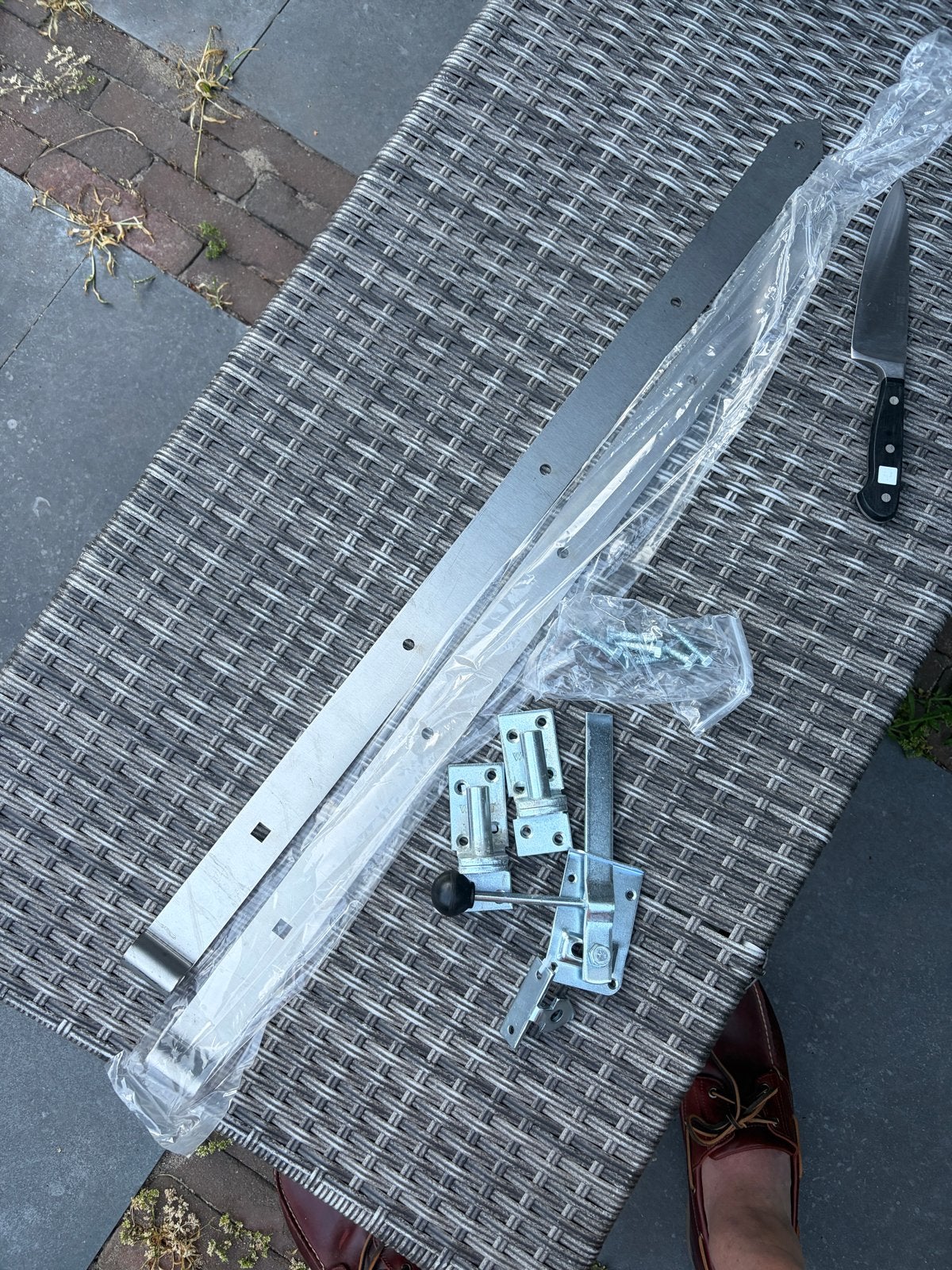 Nieuw deurbeslag voor tuinhek - compleet set, Met poort, Nieuw, Ophalen of Verzenden, Tuinhek