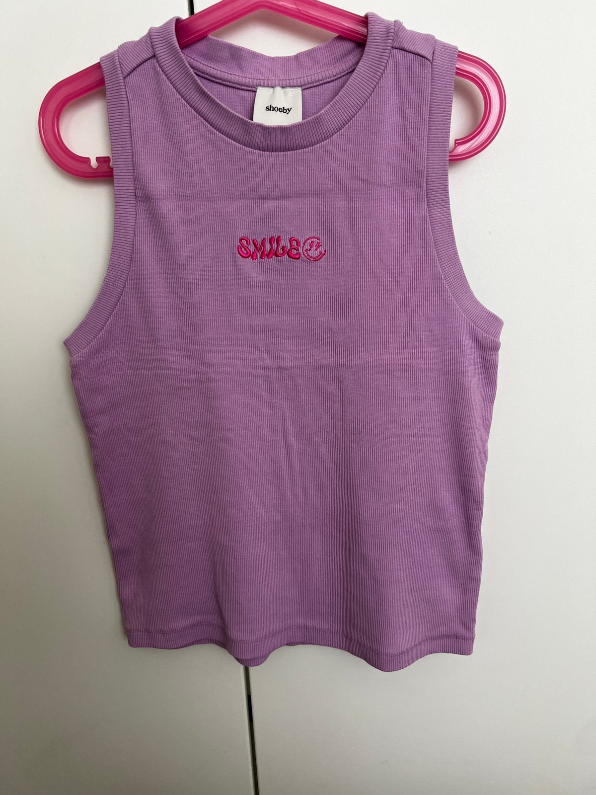 Zomer hemd singlet meisje paars shoeby 146/ 152, Kinderen en Baby's, Kinderkleding | Maat 146, Ophalen of Verzenden, Zo goed als nieuw
