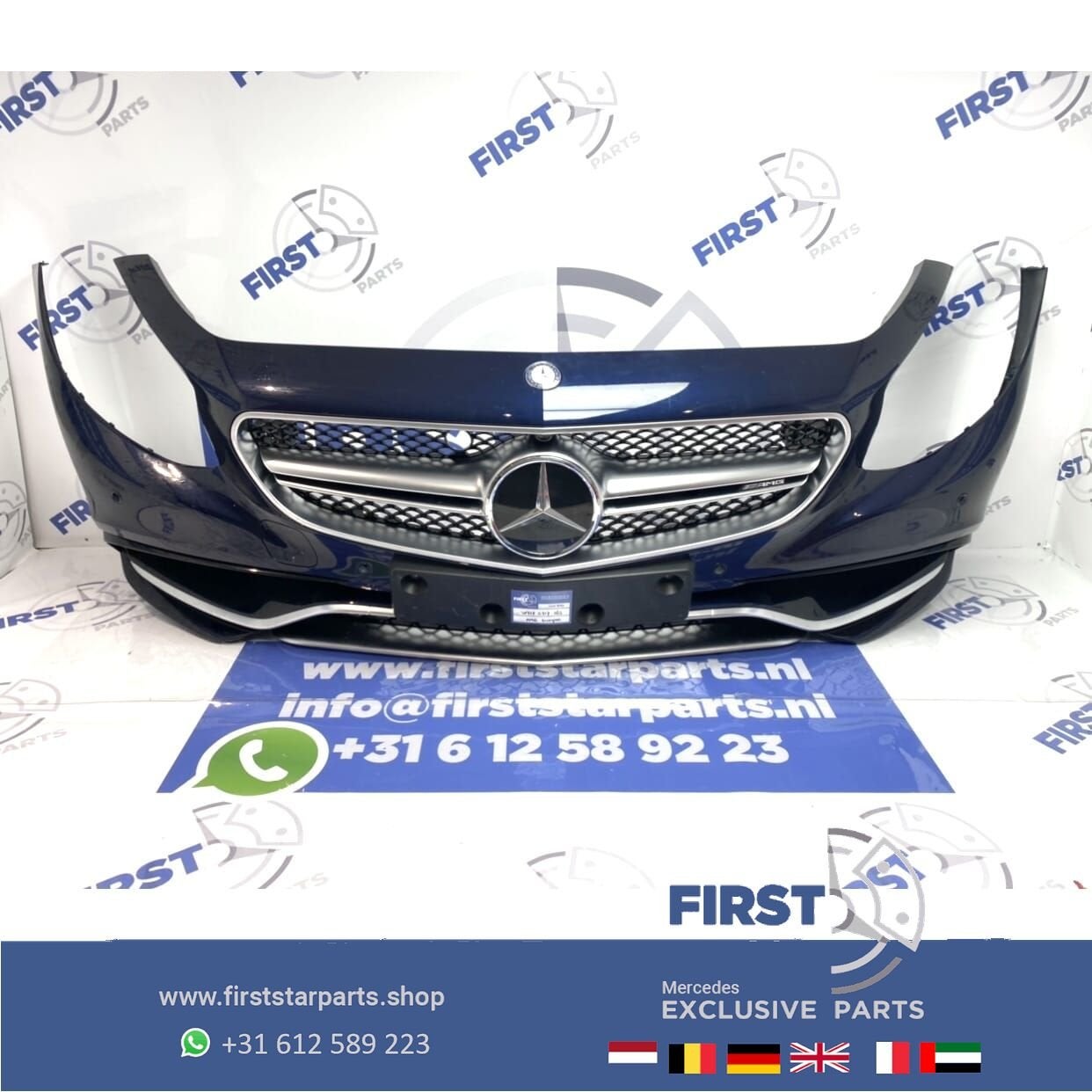 COMPLETE S63 AMG VOORBUMPER S Klasse COUPÉ CABRIO 63 BLAUW o, Gebruikt, -, Voor, Ophalen of Verzenden