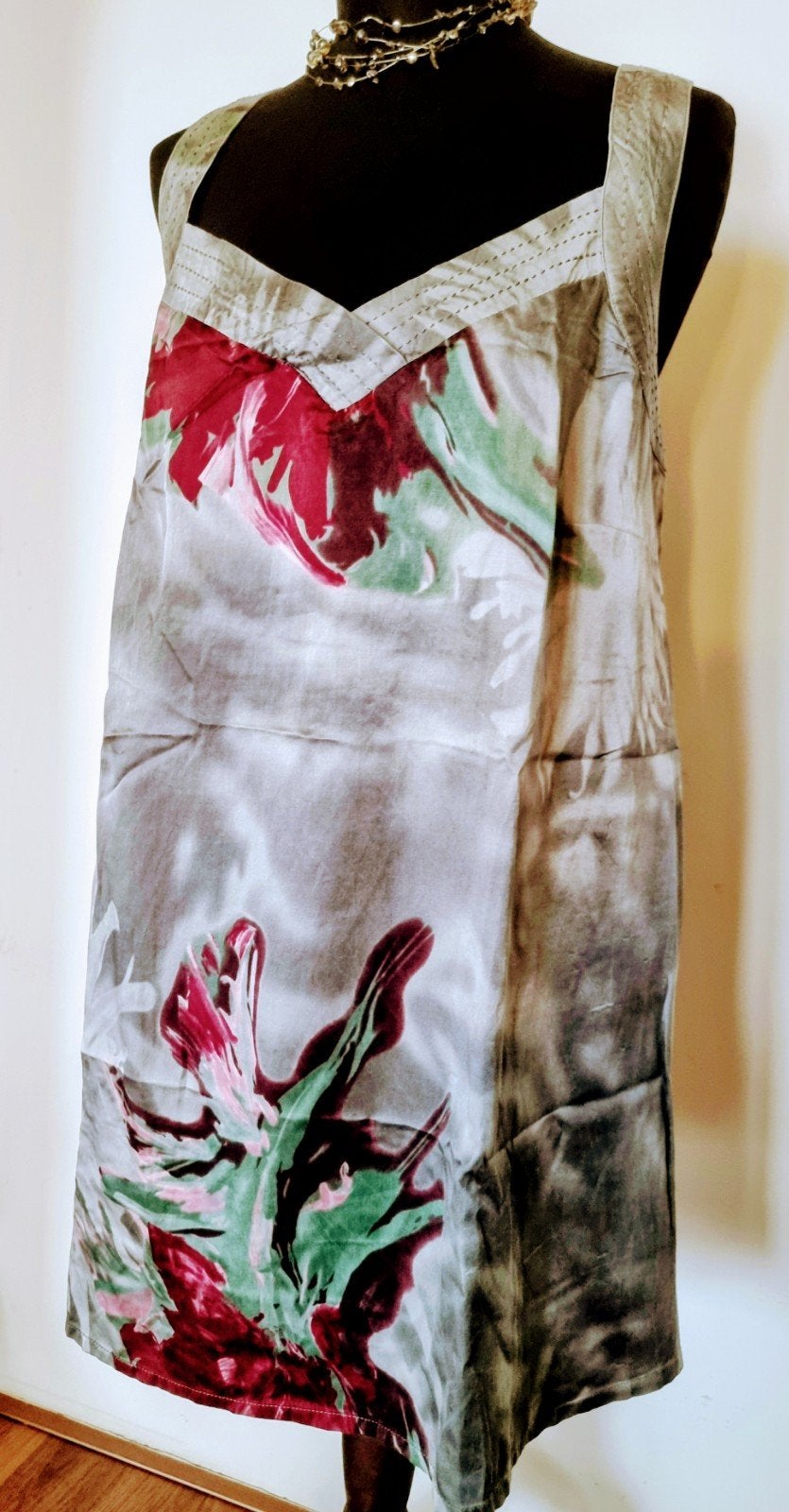 X-two Jurk M Bloemenprint Zijde Nieuw, Kleding | Dames, Maat 38/40 (M), X-Two, Nieuw, Ophalen of Verzenden