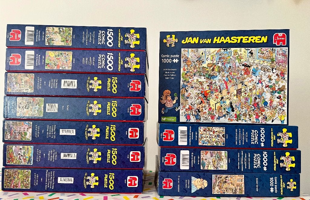 11x Jan van Haasteren Puzzels (1000 & 1500 Stukjes)