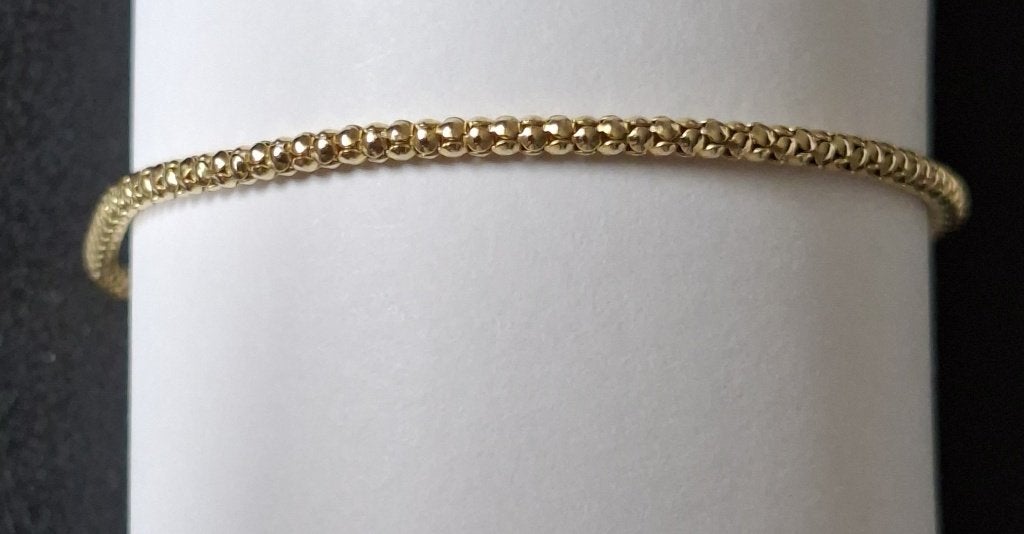 Elegante gouden armband van 14 karaat goud. 17,5 cm 2 gram., Ophalen of Verzenden, Zo goed als nieuw, Geel, Goud