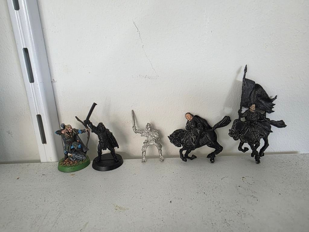 Warhammer Lord of the Rings - 4 metalen figuren, Met verf, Figuurtje(s), Zo goed als nieuw, Lord of the Rings