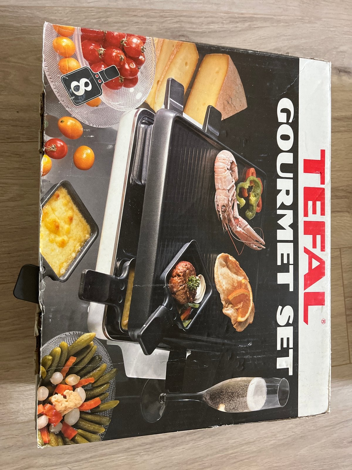 Tefal Gourmet Set - Raclette en Grill voor 8 Personen, Ophalen of Verzenden, Zo goed als nieuw, 8 personen of meer