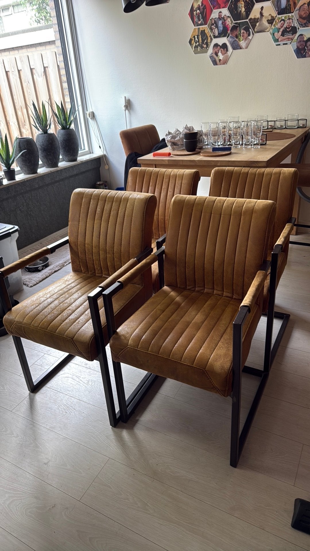 4 eetkamer stoelen, Huis en Inrichting, Ophalen, Zo goed als nieuw, Vier