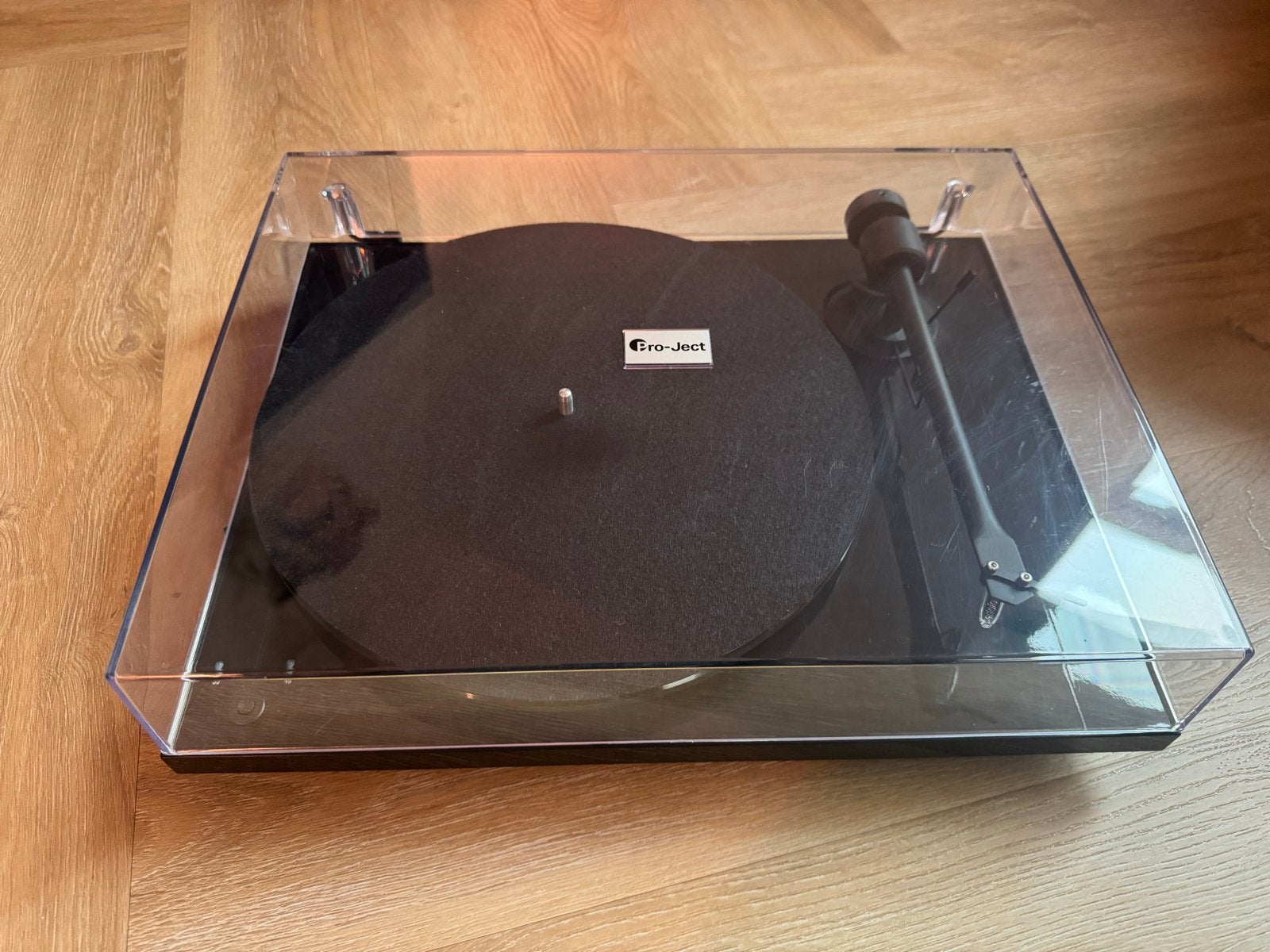 Pro-Ject T1 Phono SB Platenspeler Zwart - Zo goed als nieuw, Ophalen of Verzenden, Zo goed als nieuw, Platenspeler, Overige merken
