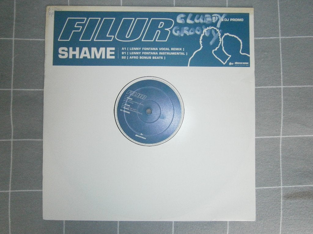 Filur – Shame (Lenny Fontana Remixes). 2001. DJ Promo. House, Ophalen, Gebruikt, House, Import