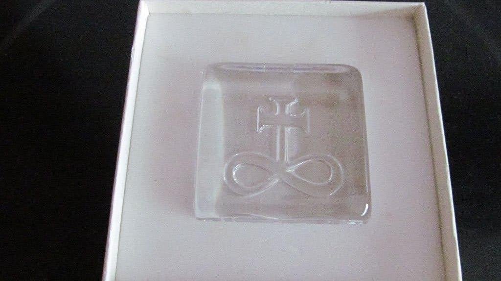 Leerdam glas Paperweight presse papier., Ophalen
