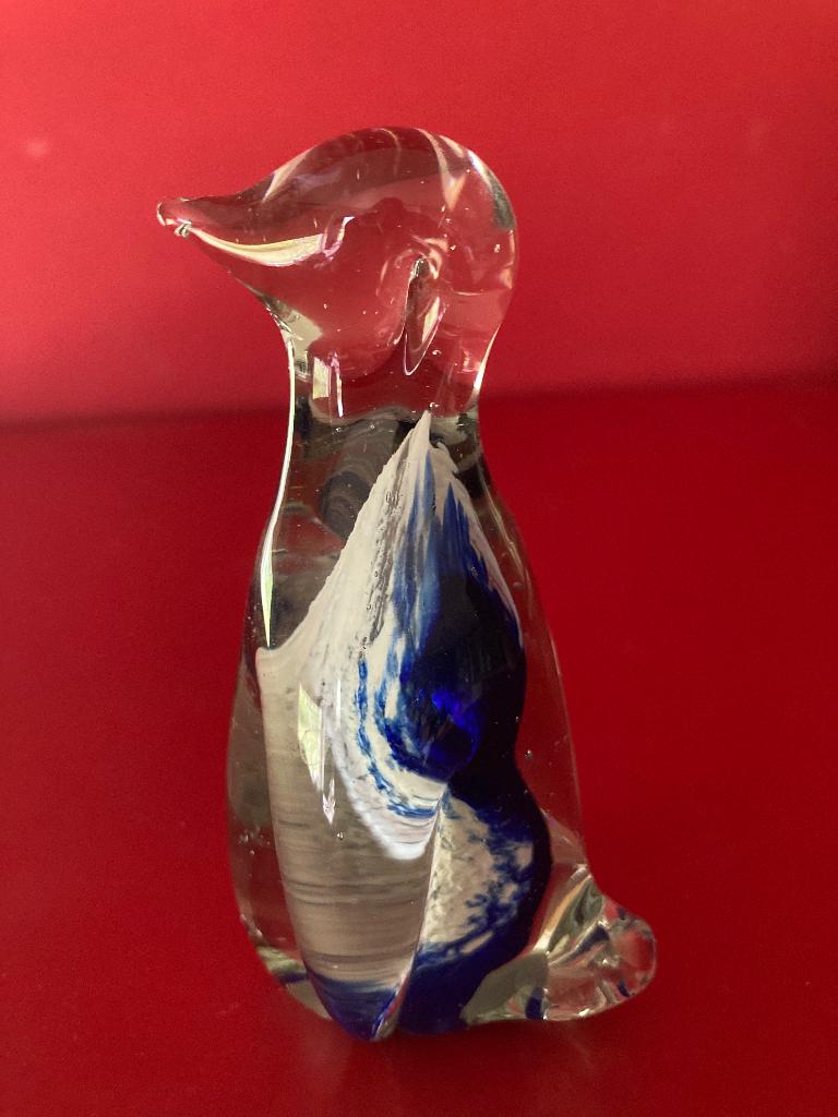 Glazen pinguïn beeldje handgemaakt, Verzamelen, Beelden en Beeldjes, Ophalen of Verzenden, Nieuw, Dier