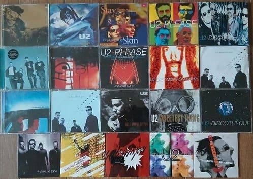 Partij van 20 CD Maxisingles U2 jaren 80 / 90 / 00, Cd's en Dvd's, Cd Singles, Verzenden, Zo goed als nieuw, Pop