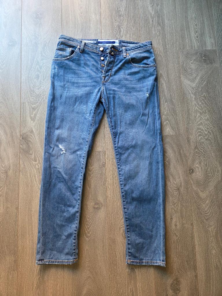 Jacob Cohen spijkerbroek 34, Blauw, Ophalen of Verzenden, Zo goed als nieuw, Jacob Cohen