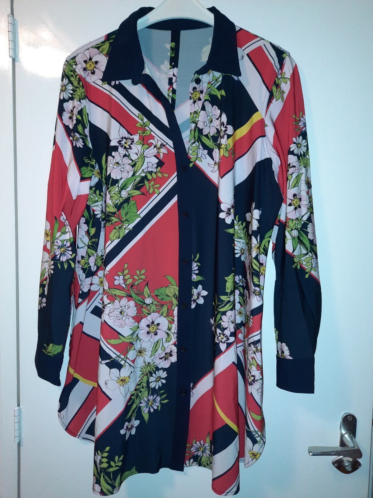 Plus Basics travel blouse, maat 50., Kleding | Dames, Plus Basics, Meerkleurig, Blouse of Tuniek, Ophalen of Verzenden